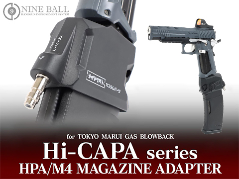 Laylax Nine Ball M4 Magazine HPA Adapter Hi-CAPA Gas Blowback Airsoft Pistols