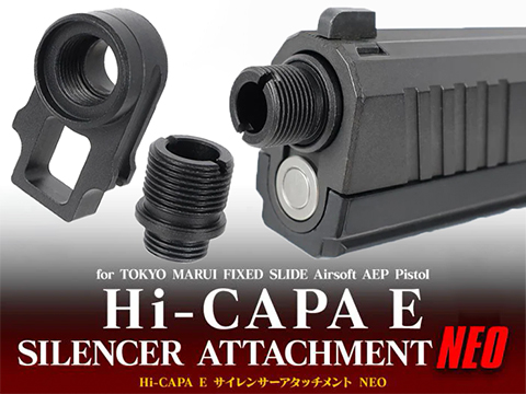 Nine Ball S.A.S. NEO Silencer Attachment for Tokyo Marui Hi-CAPA E Airsoft Electric Pistols