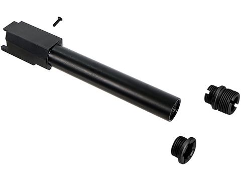 Laylax Nine Ball Non-Recoiling Two-Way Outer Barrel for Tokyo Marui P320 Airsoft GBB Pistol (Color: Black)