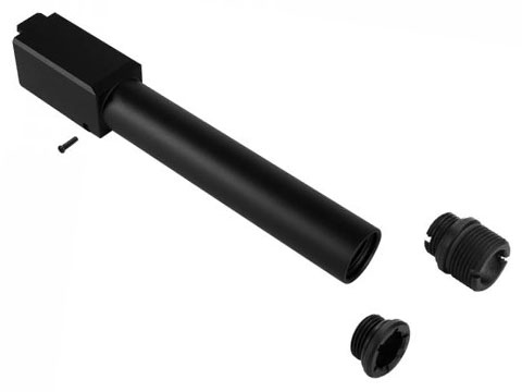Nine Ball Non-Recoiling Two-Way Outer Barrel for Elite Force GLOCK 17 Airsoft Gas Blowback Pistols (Color: Black)
