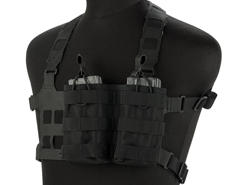 Laylax Lightweight Laser Cut Chest Rig (Color: Black), Tactical Gear ...