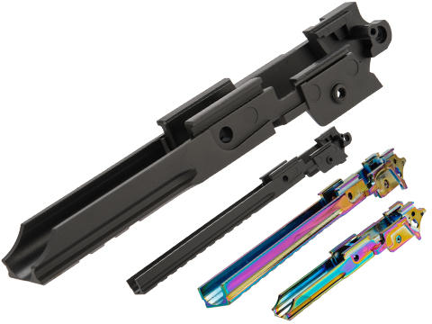 Nine Ball Aluminum Alloy Custom Railed Lower Frame for Tokyo Marui Hi-Capa Airsoft Pistols (Model: Black / 5.1)