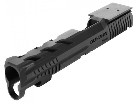 Laylax / Nine Ball Gungnir Custom Slide w/ Direct Optic Mount for Hi-CAPA 5.1 Gas Blowback Airsoft Pistols (Color: Black)