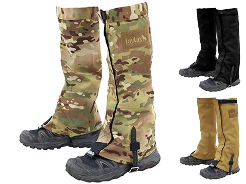 Laylax Battle Style Recon Gaiters (Color: Black / Small - Medium)