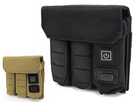 Laylax Magazine Warmer Triple Pouch for Gas Blowback Airsoft Pistol Magazines 