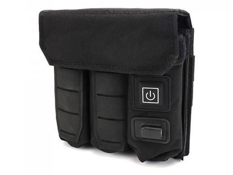 Laylax Magazine Warmer Triple Pouch for Gas Blowback Airsoft Pistol Magazines (Color: Black)