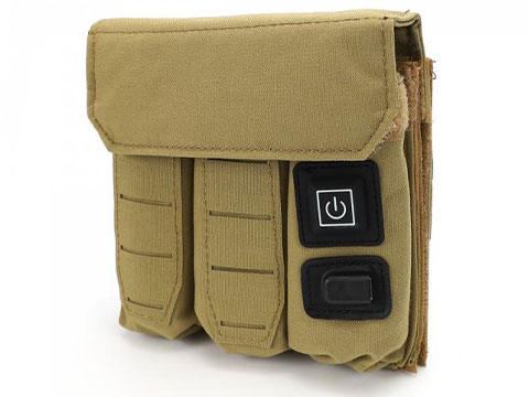 Laylax Magazine Warmer Triple Pouch for Gas Blowback Airsoft Pistol Magazines (Color: Coyote Brown)