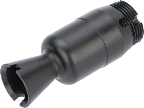 LCT Steel Flash Hider for AK104 / AK105 Series Airsoft AEG Rifles (Model: 14mm CCW to 24mm CCW Adapter)