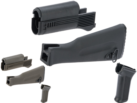 LCT Airsoft Polymer Stock and Grip Set for LCK74M Series Airsoft Rifles 