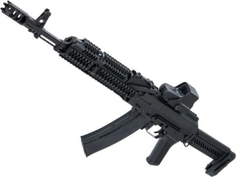 LCT Stamped Steel ZK Series AK Airsoft AEG Rifle w/ Side-Folding Z Series Stock and Handguard (Model: ZKS-74M)