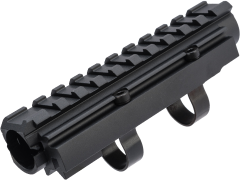 LCT CNC Aluminum Railed Gas Tube for AK Series AEG Rifles (Model: Short)