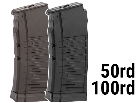 LCT Polymer Mid-Cap Magazine for AS-VAL/VSS/SR-3M Airsoft AEG (Color: Plum / 100rd)