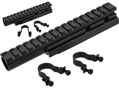 LCT CNC Aluminum Railed Gas Tube for AK Series AEG Rifles 