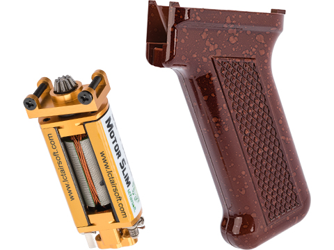 LCT Slim Motor Grip for AK Series Airsoft AEGs (Type: Bakelite / High Torque Motor)
