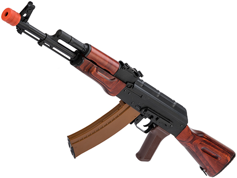 LCT Airsoft AK74 NV Stamped Steel Airsoft AEG w/ Real Wood Furniture (Model: Standard AEG w/ GATE Aster)