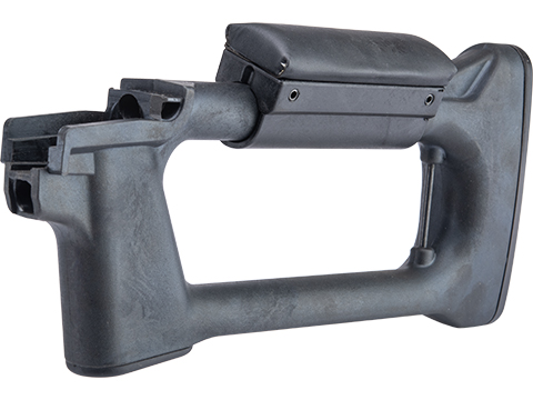 LCT Airsoft Fixed Stock for SVD Series Airsoft AEG Rifles (Color: Black)