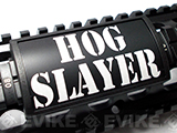 Custom Gun Rails Large Laser Engraved Aluminum Rail Cover (Model: Hog Slayer / 20mm Picatinny Rail Version)