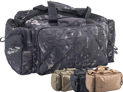 Matrix Tactical Large Capacity Range Duffel Bag w/ Internal Divider & Shoulder Strap (Color: Black)