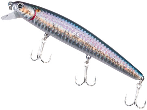 Lucky Craft FlashMinnow Saltwater Fishing Lure (Model: 110 / Zebra MS American Shad)