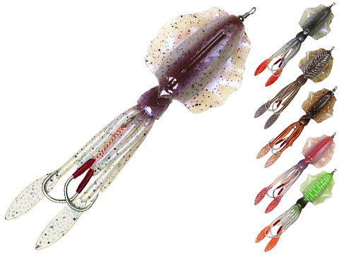 Lunkerhunt Mantle Pre-Rigged Squid Fishing Lure 