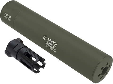 Madbull Gemtech QD Mock Suppressor Barrel Extension with Flashhider (Color: OD Green)