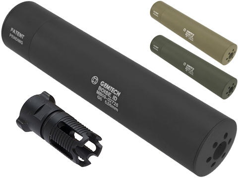 Madbull Gemtech G5 QD Mock Suppressor Barrel Extension with Flashhider (Color: Black)