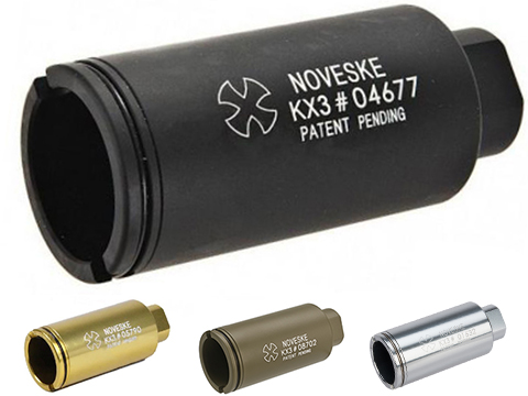 EMG Noveske KX3 Adjustable Sound Amplifier Flashhider (Color: Black / 14mm Negative)