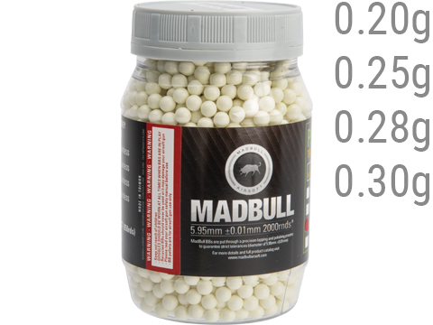 MadBull Precision 6mm PLA Biodegradable Airsoft Tracer BB 