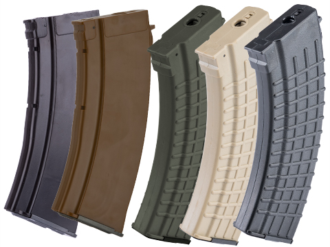 MAG 100 Round Mid-cap Magazine For AK Series Airsoft AEG (Color: Plum / 5.45 Style / One Magazine)