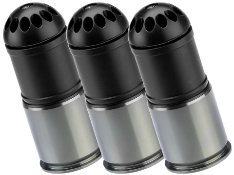 Matrix x MAG 120rd POM Airsoft Gas Grenade Shell (Color: Black / Pack of 3)