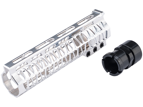 Mancraft CNC M4 Superlight Speedsoft Handguard for M4/M16 Series Airsoft AEG Rifles (Size: 7 / Raw Aluminum)