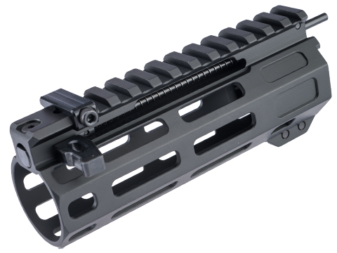 Maple Leaf CNC M-LOK Handguard w/ Front Charging Handle for GHK M4 Series Airsoft GBB Rifles (Length: 5.5)