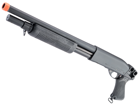 Maruzen M870 PLUS+ ONE Shell Ejecting Pump Action Gas Airsoft Shotgun (Model: Pistol Grip Version / Black)