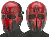 Evike.com R-Custom Fiberglass Wire Mesh Army Mask - Red Skull