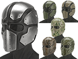 Evike.com R-Custom Raven Fiberglass Mask  (Color: Silver / Mesh Lens)