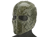 Evike.com R-Custom Raven Fiberglass Mask  (Color: Highlander OD / Mesh Lens)
