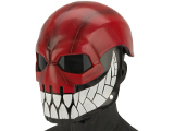 Evike.com R-Custom Fiberglass  Task Master Full Face Mask (Color: Grin Reaper / Smoked Lens)