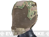 Matrix Striker Helmet Full Face Carbon Steel Mesh Mask (Color: Camo)