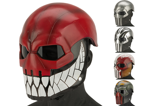 Evike.com R-Custom Fiberglass  Task Master Full Face Mask (Color: Robo  / Smoked Lens)