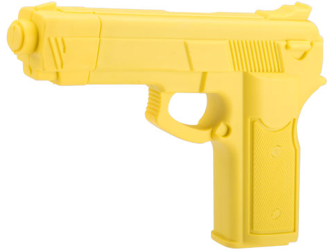 Master Cutlery Full Size Rubber Training Pistol (Color: Yellow)