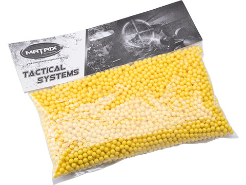 Matrix Tactical Systems Airsoft / Paintball BBs (Color: Yellow)