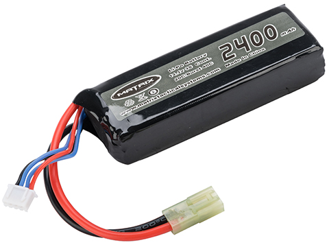 Matrix High Performance 11.1V Brick Type Airsoft LiPo Battery (Model: 2400mAh - 20C / Small Tamiya)