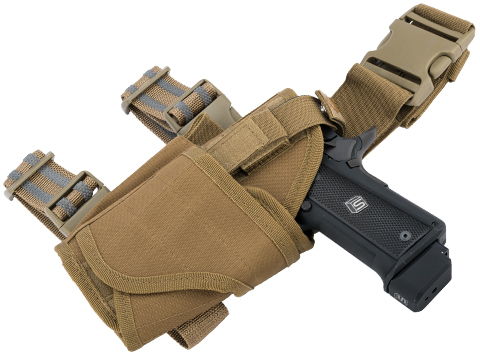 Matrix Tornado Universal Tactical Thigh / Drop Leg Holster (Color: Tan / Left)