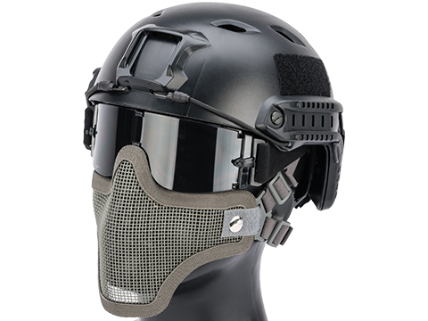 Matrix Iron Face Carbon Steel Mesh Striker V1 Lower Half Mask (Color: Ranger Green)