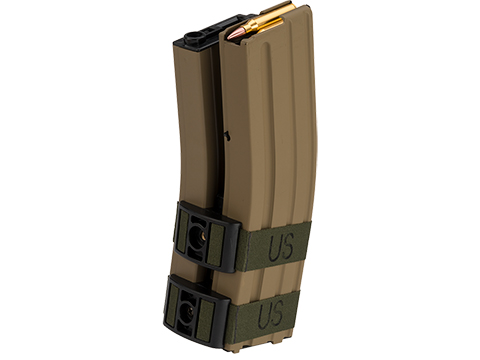 Matrix 1300rd Electric Auto Winding Dual Magazine for M4/M16 Series Airsoft AEG (Type: Sound Control / Tan)