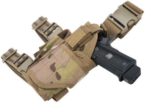 Matrix Tornado Universal Tactical Thigh / Drop Leg Holster (Color: Camo / Left)