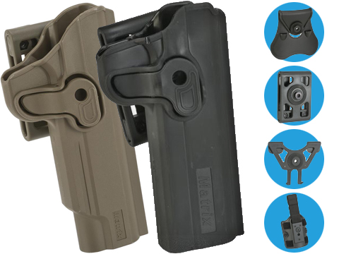 Matrix Hardshell Adjustable Holster for 1911 Series Airsoft Pistols 