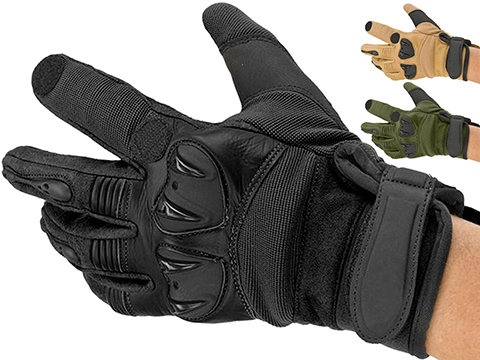 Matrix Tactical Knuckle Protector Leather Shooting Gloves 