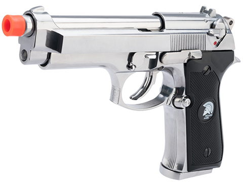 Matrix Elite M9 Gas Blowback Airsoft GBB Pistol (Color: Silver / Full Metal)