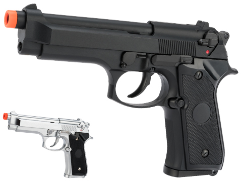 Matrix Elite M9 Gas Blowback Airsoft GBB Pistol (Color: Black / Full Metal)